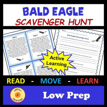 Preview of Bald Eagle Symbol of America Scavenger Hunt with Easel Option