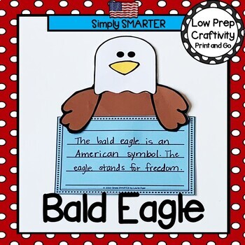 Preview of Bald Eagle Writing Cut and Paste Craftivity