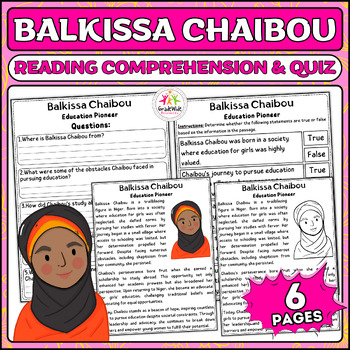Preview of Balkissa Chaibou: Defying Odds Nonfiction Reading & Activities | Women's History