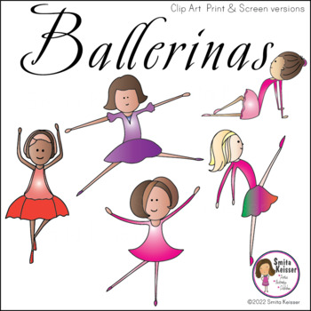 Preview of Ballerina, Ballet, Dancers Clip Art