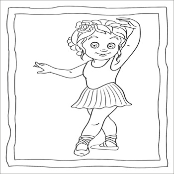 ballerina coloring book pages