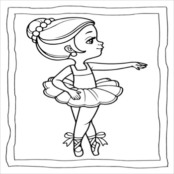 ballerina coloring book pages