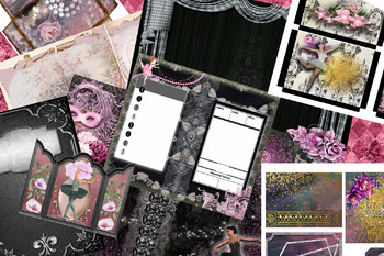 Preview of Ballerina Dreams Printable Journal Kit
