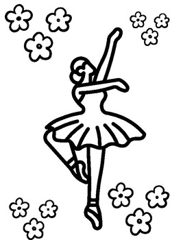 Preview of Ballet Coloring Page