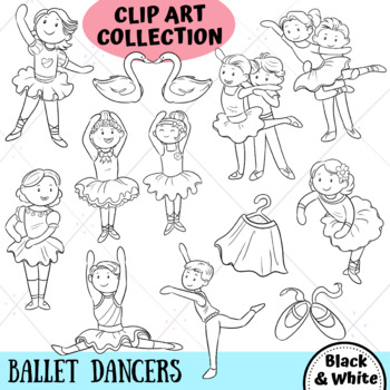 dance clip art black and white