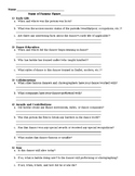 Ballet Figures Research Worksheet