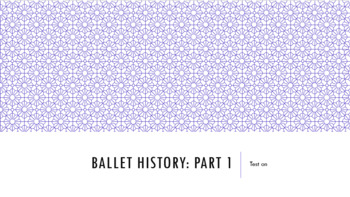 Preview of Ballet History Lesson Bundle