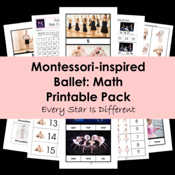 Preview of Ballet Math Printable Pack