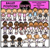 Ballet Positions ~ Girls ~ Clip Art Set {Educlips Clipart}