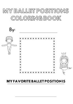 Preview of Ballet Positions Coloring Book