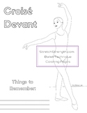 Ballet Technique Coloring Pages Vol. 1 - ´Epaulement and b