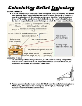 Ballistics Calculations Worksheet Bundle by Antonio Vasquez | TpT