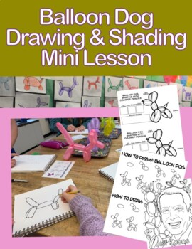 Balloon Dog Drawing & Shading Mini Lesson by Art Teach Doodle