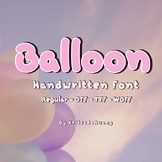 Balloon Handwritten Font-File Downloads for OTF, TTF and WOFF