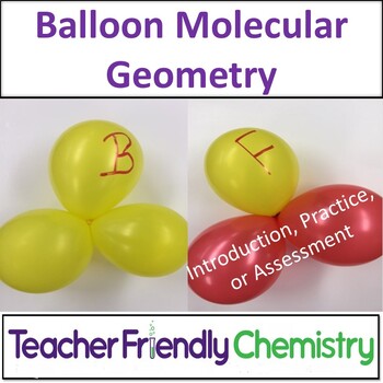 Preview of VSEPR Theory Balloon Geometry Activity: Lab, PPT, Warm-Up, Exit Ticket, Keys