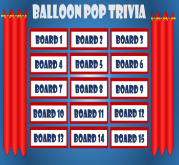 Preview of Balloon Pop Trivia