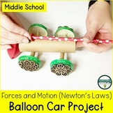 Balloon Car Project STEM Challenge - Newton's Laws of Moti