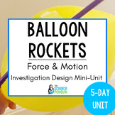 Force and Motion Balloon Rocket Science Experiment Design 