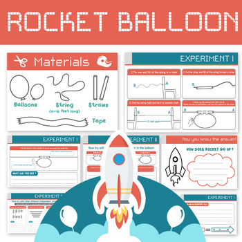 Preview of Balloon Rocket! - Fun science experiment worksheet
