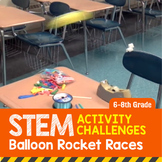 STEM Activity Challenge Balloon Rocket Races 6th-8th grade