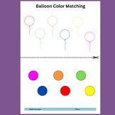Balloon color Matching - Preschool Activity