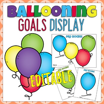Goal Balloon Worksheets Teaching Resources Teachers Pay Teachers