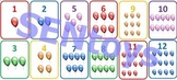 Balloons Flash Cards PDF - 12 Colorful Counting Numbers Nu