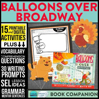 Preview of BALLOONS OVER BROADWAY activities READING COMPREHENSION - Book Companion