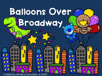 Preview of Balloons Over Broadway Art Project (Elementary Grades)