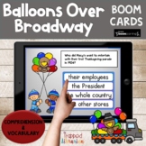 Balloons Over Broadway Boom Cards for November Library Lessons