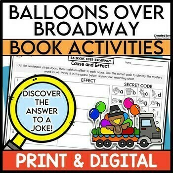 Preview of Balloons Over Broadway Book Activities DIGITAL and PRINT