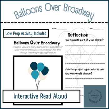 Preview of Balloons Over Broadway Interactive Read Aloud and Activity