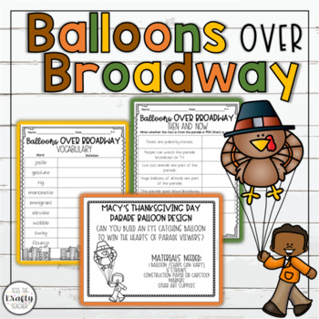 Preview of Thanksgiving Reading Comprehension | Balloons Over Broadway | November