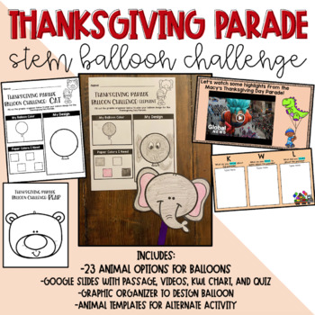 Preview of Balloons Over Broadway Thanksgiving Day Parade STEM Activities and Plans