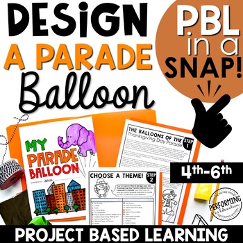 Preview of Balloons Over Broadway Thanksgiving Project-Based Learning Reading Comprehension