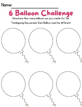 Preview of Balloons over Broadway - 6 Balloon Challenge