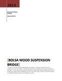 Balsa Wood Suspension Bridge