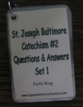 Preview of Baltimore Catechism #2 Faith Ring