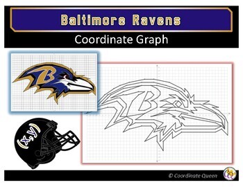 Baltimore Ravens Coordinate Graph by Coordinate Queen