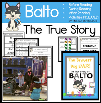 Preview of Balto-The Bravest Dog Ever Book Study