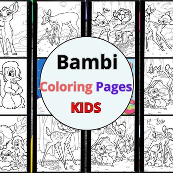 bambi skunk coloring page