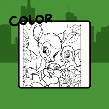 thumper from bambi coloring pages