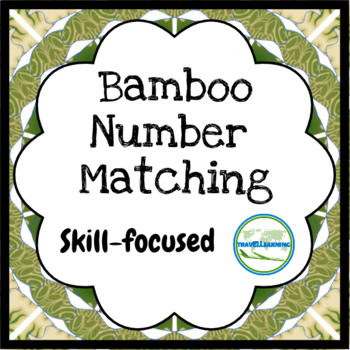 Preview of Skills-focused Bamboo and Panda Print & Go Activities Packet
