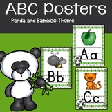 Bamboo and Panda Alphabet Posters