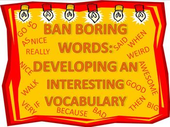 Preview of Ban Boring Words: Developing an Interesting Vocabulary