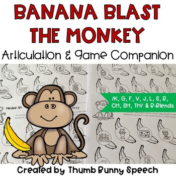 BANANA BLAST (MONKEY & BANANA) GAME COMPANION, LANGUAGE (SPEECH THERAPY)