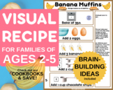 Banana Muffins Visual Recipe for Toddlers, Simple Preschoo
