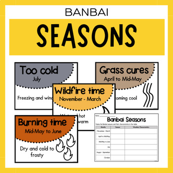 Preview of Banbai Seasons | Australian Aboriginal Weather Calendar & Worksheet