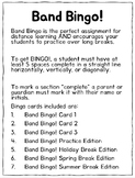 Band Bingo! Cards (great for distance learning and school breaks)