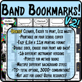 Band Bookmarks! Customizable front-back, Music focused wit